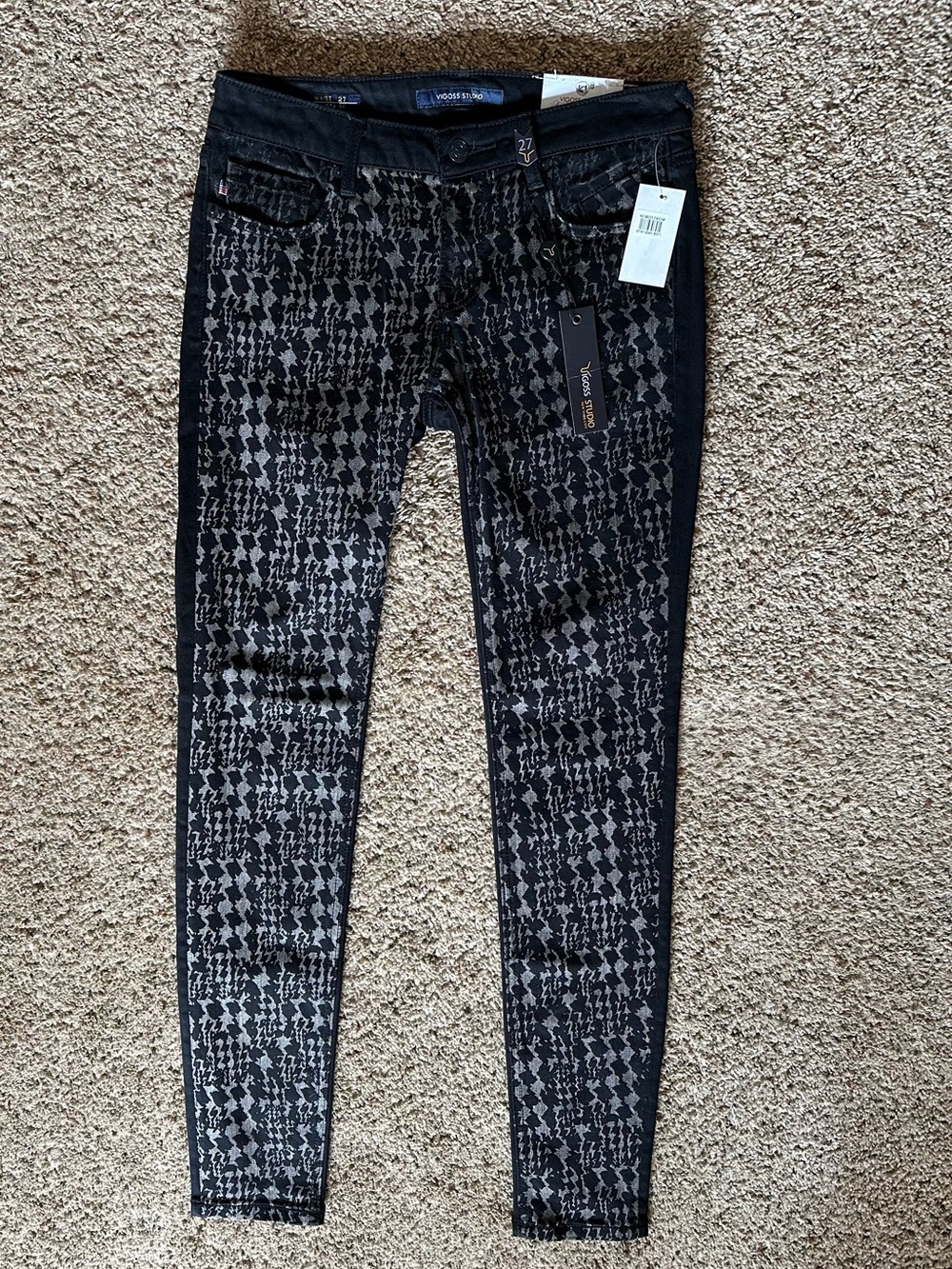 NWT Vigoss Studio Patterned Skinny Jeans